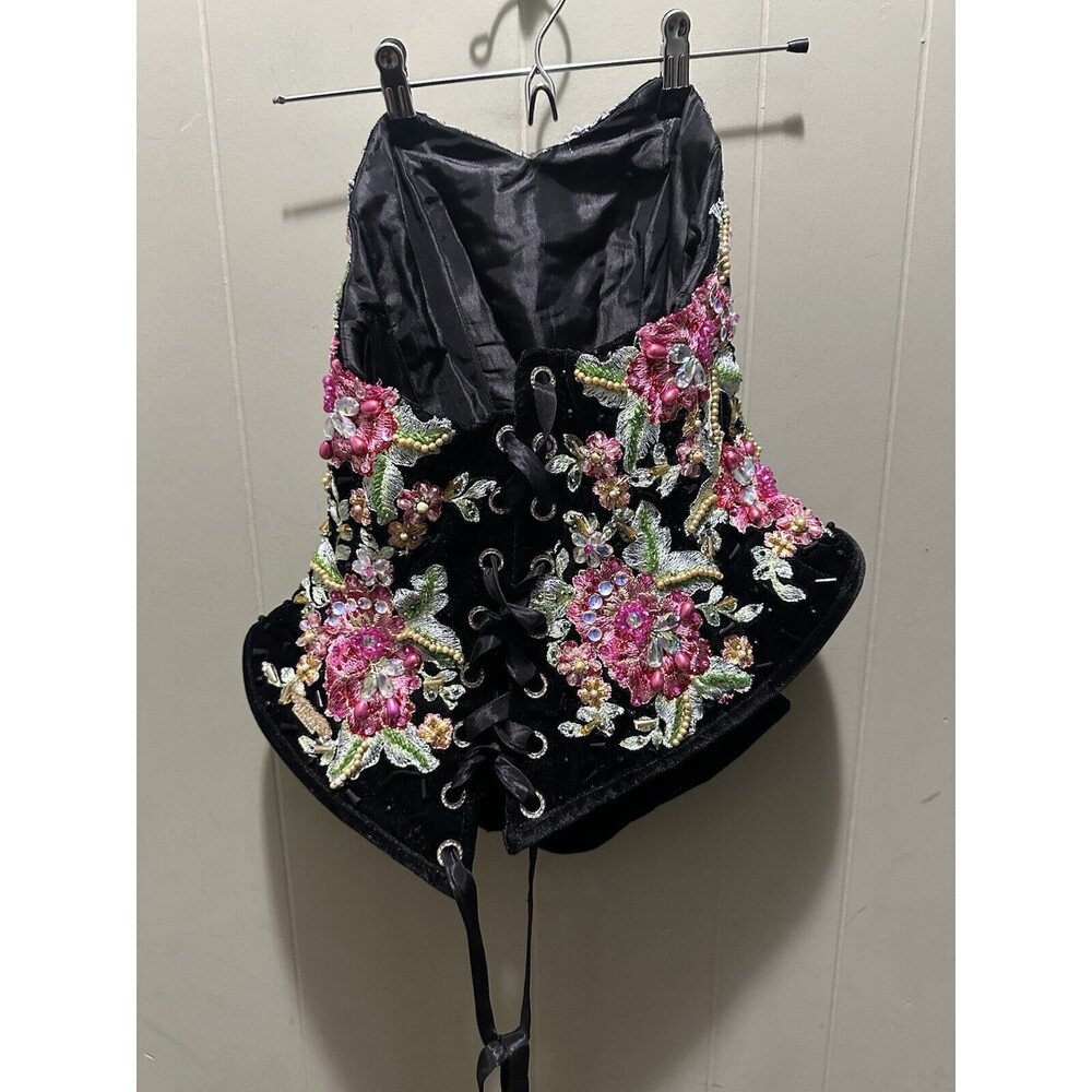 RAGAZZA FASHION MORENA & ESENCIAL CORSET EMBROIDERED BEJEWELED SIZE 7 - Picture 6 of 8